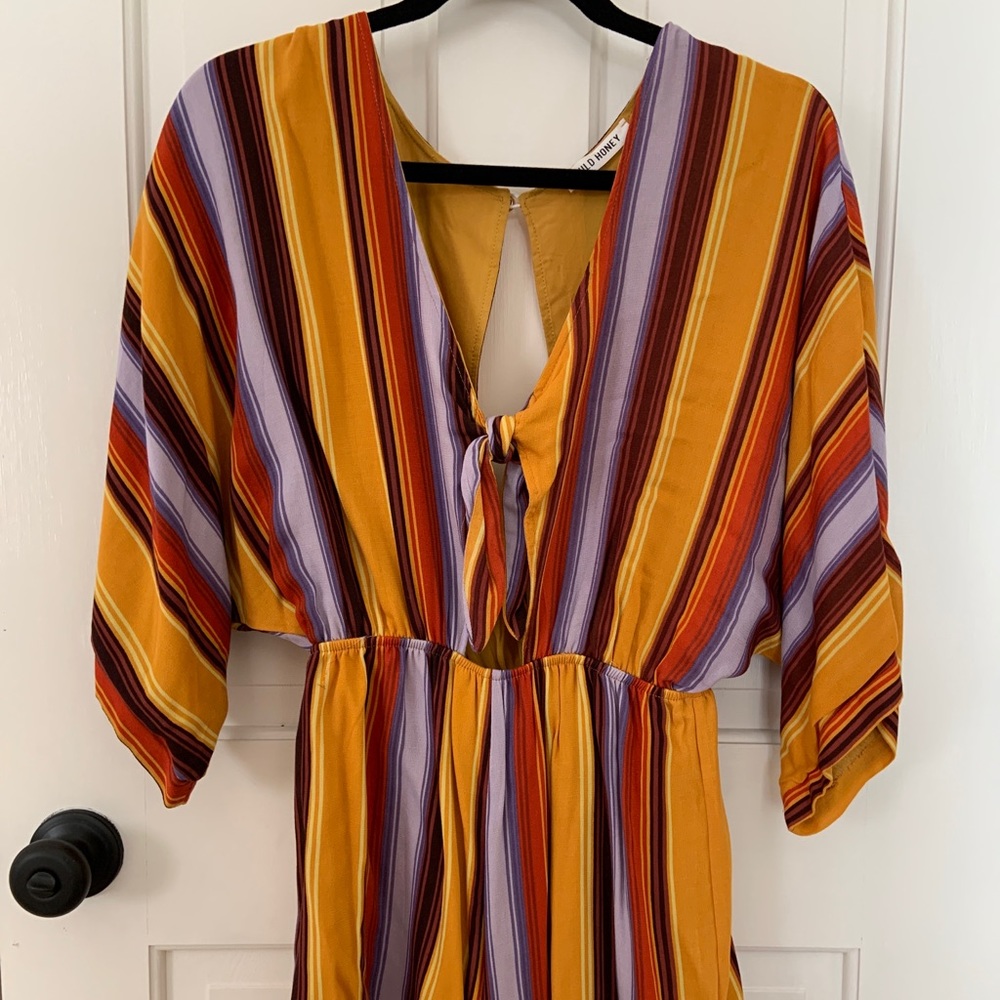 Wild honey striped romper